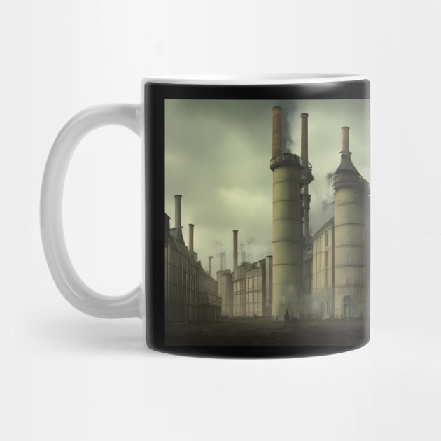 Industrial Alien City by Yellow Cottage Merch